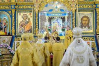 18-Глава Православной Церкви Казахстана и архипастыри Митрополичьего округа совершили воскресную Литургию в главном храме страны