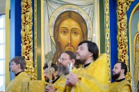 33-Глава Православной Церкви Казахстана и архипастыри Митрополичьего округа совершили воскресную Литургию в главном храме страны