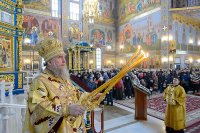 35-Глава Православной Церкви Казахстана и архипастыри Митрополичьего округа совершили воскресную Литургию в главном храме страны