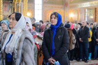 37-Глава Православной Церкви Казахстана и архипастыри Митрополичьего округа совершили воскресную Литургию в главном храме страны