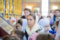 38-Глава Православной Церкви Казахстана и архипастыри Митрополичьего округа совершили воскресную Литургию в главном храме страны