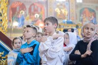 40-Глава Православной Церкви Казахстана и архипастыри Митрополичьего округа совершили воскресную Литургию в главном храме страны