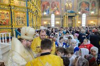 43-Глава Православной Церкви Казахстана и архипастыри Митрополичьего округа совершили воскресную Литургию в главном храме страны