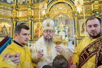 44-Глава Православной Церкви Казахстана и архипастыри Митрополичьего округа совершили воскресную Литургию в главном храме страны