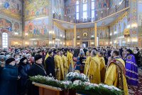 50-Глава Православной Церкви Казахстана и архипастыри Митрополичьего округа совершили воскресную Литургию в главном храме страны