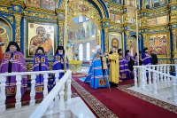 58-Глава Православной Церкви Казахстана и архипастыри Митрополичьего округа совершили воскресную Литургию в главном храме страны