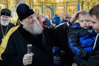 61-Глава Православной Церкви Казахстана и архипастыри Митрополичьего округа совершили воскресную Литургию в главном храме страны