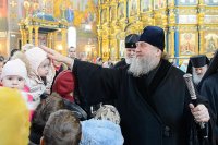 63-Глава Православной Церкви Казахстана и архипастыри Митрополичьего округа совершили воскресную Литургию в главном храме страны