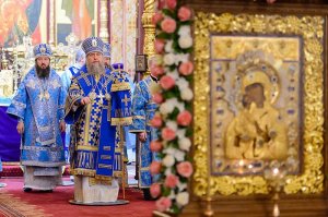Епископ Амфилохий принял участие в праздновании в честь Феодоровской иконы Пресвятой Богородицы в Алма-Ате