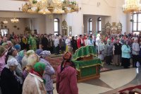 32-Празднование Святой Пятидесятницы в главном храме Рудного Алтая