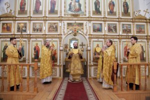 Служение епископа Амфилохия в Неделю о мытаре и фарисее