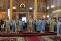 3-Епископ Амфилохий принял участие в торжествах в честь Успения Пресвятой Богородицы в главном храме Казахстана