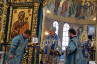 15-Епископ Амфилохий принял участие в торжествах в честь Успения Пресвятой Богородицы в главном храме Казахстана
