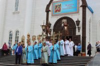 30-Епископ Амфилохий принял участие в торжествах в честь Успения Пресвятой Богородицы в главном храме Казахстана