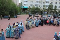33-Епископ Амфилохий принял участие в торжествах в честь Успения Пресвятой Богородицы в главном храме Казахстана