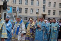 35-Епископ Амфилохий принял участие в торжествах в честь Успения Пресвятой Богородицы в главном храме Казахстана