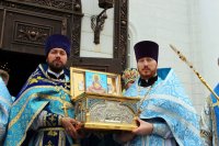 40-Епископ Амфилохий принял участие в торжествах в честь Успения Пресвятой Богородицы в главном храме Казахстана