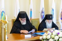 9-Управляющий Усть-Каменогорской и Семипалатинской епархией принял участие в заседании Синода Митрополичьего округа Русской Православной Церкви в Республике Казахстан