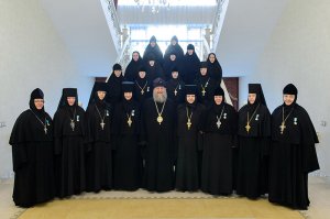 Глава Казахстанского Митрополичьего округа встретился с настоятельницами монастырей, прибывших на празднование 110-летия учреждения Иверско-Серафимовской обители