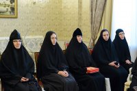 5-Глава Казахстанского Митрополичьего округа встретился с настоятельницами монастырей, прибывших на празднование 110-летия учреждения Иверско-Серафимовской обители