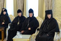 6-Глава Казахстанского Митрополичьего округа встретился с настоятельницами монастырей, прибывших на празднование 110-летия учреждения Иверско-Серафимовской обители