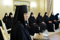 7-Глава Казахстанского Митрополичьего округа встретился с настоятельницами монастырей, прибывших на празднование 110-летия учреждения Иверско-Серафимовской обители