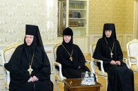 8-Глава Казахстанского Митрополичьего округа встретился с настоятельницами монастырей, прибывших на празднование 110-летия учреждения Иверско-Серафимовской обители