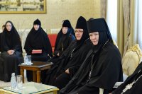 11-Глава Казахстанского Митрополичьего округа встретился с настоятельницами монастырей, прибывших на празднование 110-летия учреждения Иверско-Серафимовской обители
