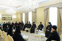 12-Глава Казахстанского Митрополичьего округа встретился с настоятельницами монастырей, прибывших на празднование 110-летия учреждения Иверско-Серафимовской обители