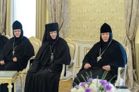 13-Глава Казахстанского Митрополичьего округа встретился с настоятельницами монастырей, прибывших на празднование 110-летия учреждения Иверско-Серафимовской обители