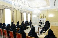 14-Глава Казахстанского Митрополичьего округа встретился с настоятельницами монастырей, прибывших на празднование 110-летия учреждения Иверско-Серафимовской обители