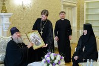 15-Глава Казахстанского Митрополичьего округа встретился с настоятельницами монастырей, прибывших на празднование 110-летия учреждения Иверско-Серафимовской обители