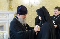 19-Глава Казахстанского Митрополичьего округа встретился с настоятельницами монастырей, прибывших на празднование 110-летия учреждения Иверско-Серафимовской обители