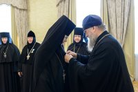 21-Глава Казахстанского Митрополичьего округа встретился с настоятельницами монастырей, прибывших на празднование 110-летия учреждения Иверско-Серафимовской обители