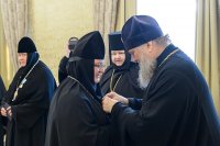 23-Глава Казахстанского Митрополичьего округа встретился с настоятельницами монастырей, прибывших на празднование 110-летия учреждения Иверско-Серафимовской обители