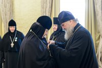 25-Глава Казахстанского Митрополичьего округа встретился с настоятельницами монастырей, прибывших на празднование 110-летия учреждения Иверско-Серафимовской обители