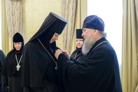 27-Глава Казахстанского Митрополичьего округа встретился с настоятельницами монастырей, прибывших на празднование 110-летия учреждения Иверско-Серафимовской обители