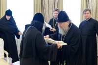 31-Глава Казахстанского Митрополичьего округа встретился с настоятельницами монастырей, прибывших на празднование 110-летия учреждения Иверско-Серафимовской обители