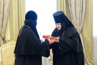 32-Глава Казахстанского Митрополичьего округа встретился с настоятельницами монастырей, прибывших на празднование 110-летия учреждения Иверско-Серафимовской обители