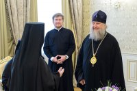 33-Глава Казахстанского Митрополичьего округа встретился с настоятельницами монастырей, прибывших на празднование 110-летия учреждения Иверско-Серафимовской обители