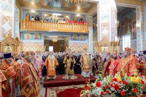 Епископ Амфилохий принял участие в торжествах, посвященных 110-летию учреждения и 15-летию возрождения Иверско-Серафимовской обители Алма-Аты