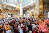 45-Епископ Амфилохий принял участие в торжествах, посвященных 110-летию учреждения и 15-летию возрождения Иверско-Серафимовской обители Алма-Аты