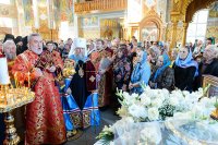 54-Епископ Амфилохий принял участие в торжествах, посвященных 110-летию учреждения и 15-летию возрождения Иверско-Серафимовской обители Алма-Аты