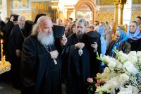 56-Епископ Амфилохий принял участие в торжествах, посвященных 110-летию учреждения и 15-летию возрождения Иверско-Серафимовской обители Алма-Аты