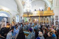 18-Торжества в честь 300-летия основания города Семипалатинска. Митрополит Александр совершил Литургию в Воскресенском кафедральном соборе 