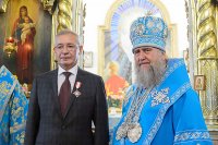 46-Торжества в честь 300-летия основания города Семипалатинска. Митрополит Александр совершил Литургию в Воскресенском кафедральном соборе 