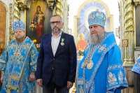 47-Торжества в честь 300-летия основания города Семипалатинска. Митрополит Александр совершил Литургию в Воскресенском кафедральном соборе 