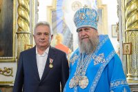 48-Торжества в честь 300-летия основания города Семипалатинска. Митрополит Александр совершил Литургию в Воскресенском кафедральном соборе 