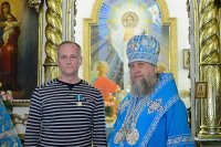 50-Торжества в честь 300-летия основания города Семипалатинска. Митрополит Александр совершил Литургию в Воскресенском кафедральном соборе 
