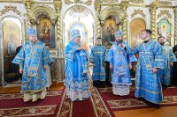57-Торжества в честь 300-летия основания города Семипалатинска. Митрополит Александр совершил Литургию в Воскресенском кафедральном соборе 